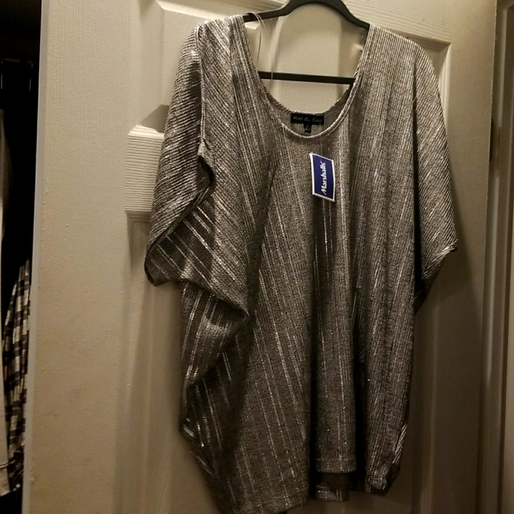 Silver dressy shirt